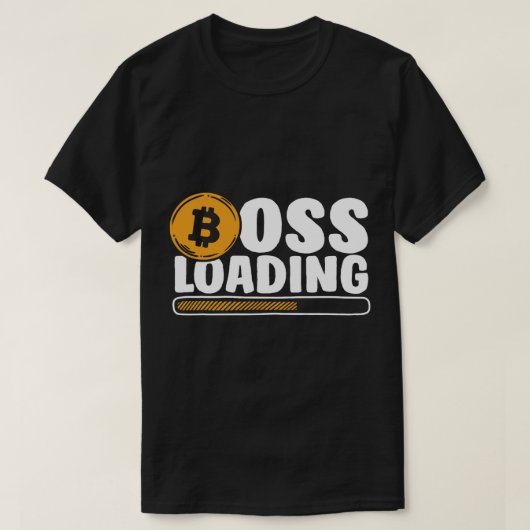 Baas laden Blockchains Crypto Cryptocurrency Bit T-shirt (Design voorkant)
