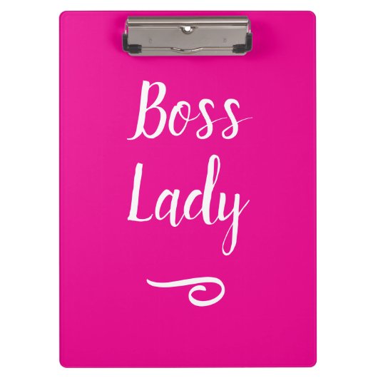 Baas Lady Magenta Klembord (Voorkant)