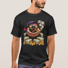 Baas Pug — Bling Pug met Cash & Sigaar" T-shirt