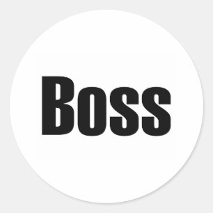Baas Ronde Sticker