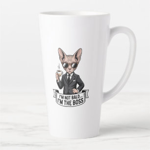 Baas Sphynx Kat Coffee Illustratie Latte Mok