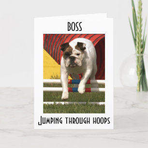 *BAAS* SPRINGEN THR0UGH HOOPS--GELUKKIGE VERJAARDA KAART