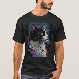 Baas Tuxedo Kat voor Moeder Vader T-shirt