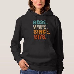 Baas Vrouw Sinds 1978 45ste trouwdag Hoodie