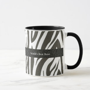 Baas: Zebra Stripes - Mok van de beste baas