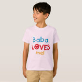 Baba aime mes t-shirts et cadeaux (Devant entier)