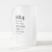 Baba | Funny Grandfather is voor oude jongens Matglas Bierpul (Voorkant links)
