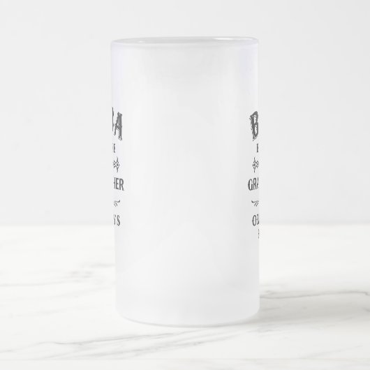 Baba | Funny Grandfather is voor oude jongens Matglas Bierpul (Center)