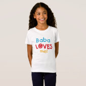 Baba houdt van me T-shirts en cadeautjes (Voorkant volledig)