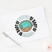 BABA IS LOVE gros autocollants ronds (Enveloppe)