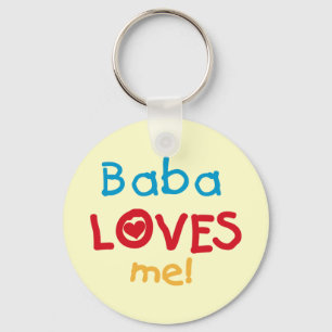 Baba Loves Me T-shirts en geschenken Sleutelhanger