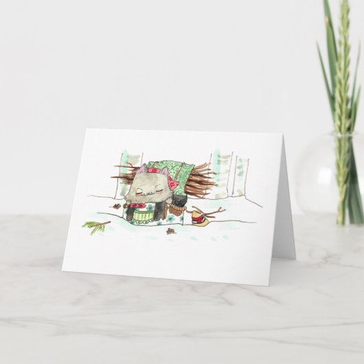 Baba Mouse Wenskaart Kaart (Voorkant)