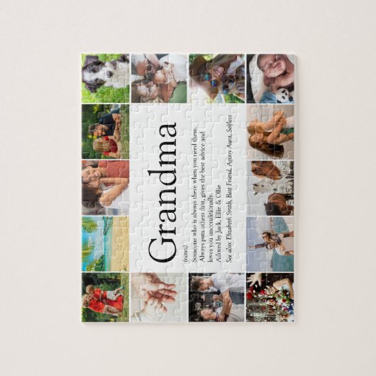 Baba, oma, Nana Definitie 14 Foto Legpuzzel (Verticaal)
