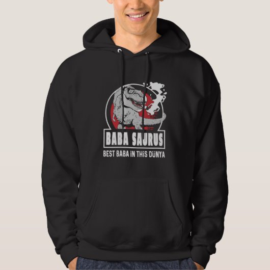 Baba Saurus Turkish  Fantastic Father s Day Hoodie (Voorkant)