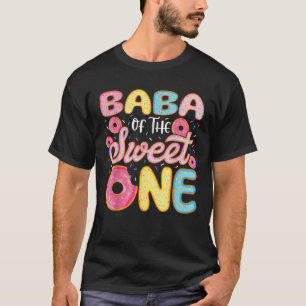 Baba van de Sweet One 1st Birthday Donut Party Fam T-shirt