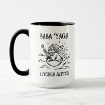 Baba Yaga Mok. Babushka. Baba Yaga Keukenheks.