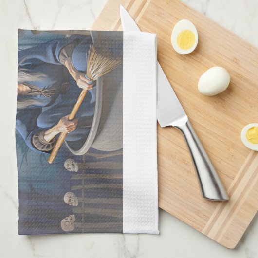 Baba Yaga Serviette de cuisine (Quart Plié)