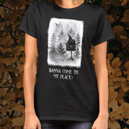 Baba Yaga's Hut Spooky Halloween T-shirt