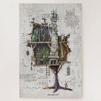 Baba Yaga's kippenpotige hut legpuzzel