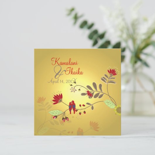 Babados Parrots op Ali'i Branch Kaart (Staand voorkant)