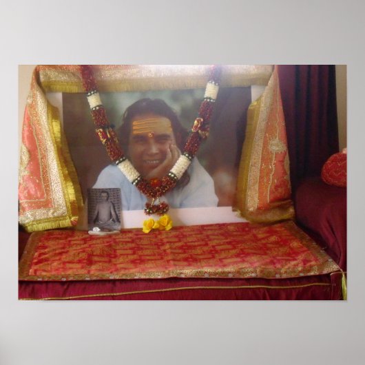 Babaji in het Poster Haidakhandi Ashram (Voorkant)