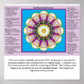 BABAJI MANDALA MET POEM POSTER (Voorkant)