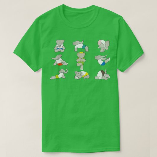 Babar yoga 2 t-shirt (Design voorkant)