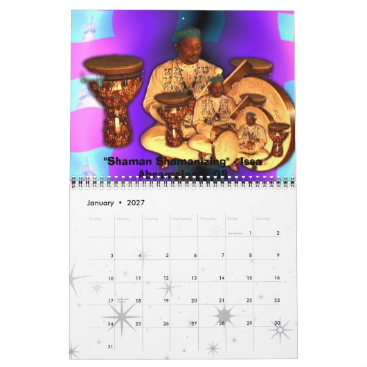 Baba's Dream Drum 2009 Agenda Kalender (Jan 2027)