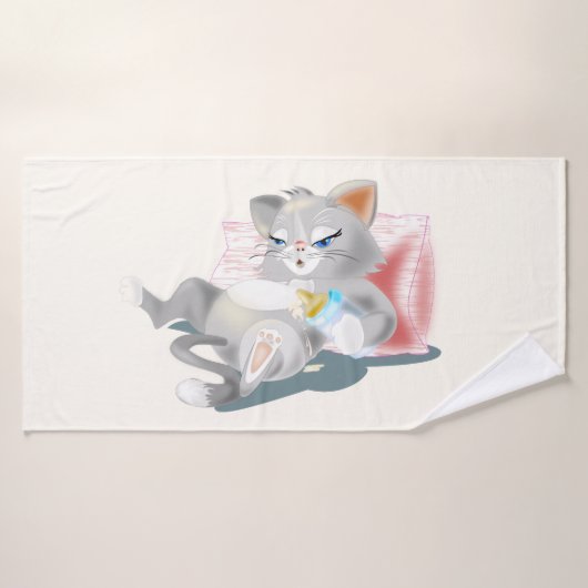 Babay Kitten Bath Towel Set - Aangepaste kleuren Bad Handdoek (Badhanddoek)