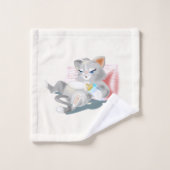 Babay Kitten Bath Towel Set - Aangepaste kleuren Bad Handdoek (Wasdoekje)