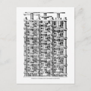 Babbage Difference Engine Briefkaart