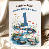 Babbling Brook Eerste Verjaardag Kaart