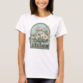 Babcia Bloemen Grootmoeder T-shirt (Voorkant)