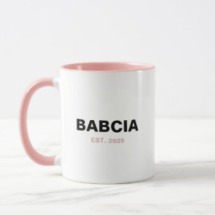 Babcia Est. Jaar - Het perfecte oma cadeau Mok