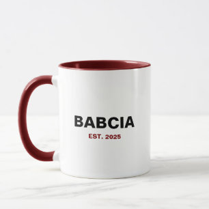 Babcia Est. Jaar - Het perfecte oma cadeau Mok