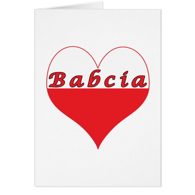 Babcia Poland Heart (Voorkant)