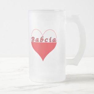 Babcia Poland Heart Matglas Bierpul