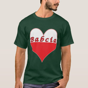 Babcia Poland Heart T-shirt