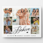 Babcia We houden van je foto collage Typografie Fotoplaat (Voorkant)