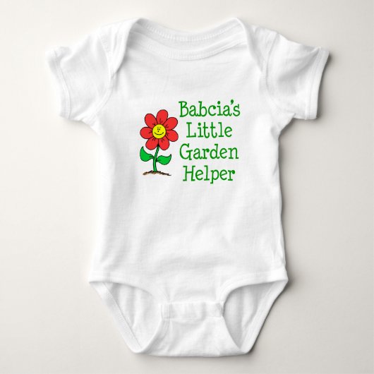Babciaanse kleine tuinhelper romper (Voorkant)