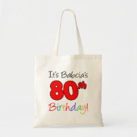 Babcia's 80th Milestone Birthday Tote Bag