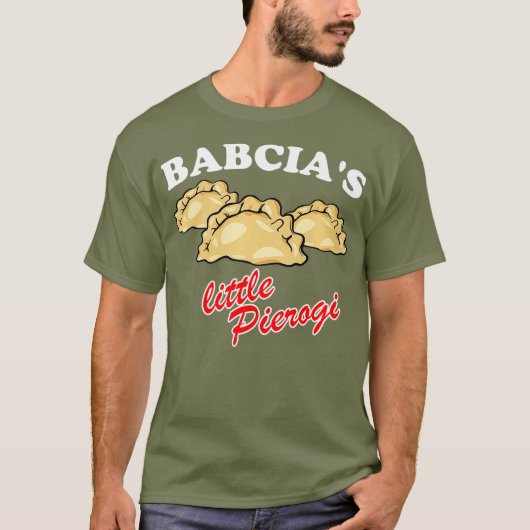 Babcias Little Pierogi Pools food Polska T-shirt (Voorkant)