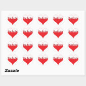 Babciu Poland Heart Ronde Sticker (Vel)