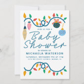 BABE À NAÎTRE | Invitation Ornements de Fêtes (Devant)