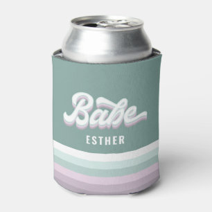 Babe bachelorette trouwfunky retro 80's pastel blikjeskoeler