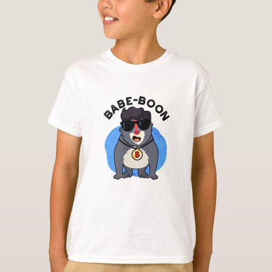 Babe-boon Funny Animal Monkey Baboon Pun T-shirt (Voorkant)