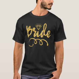 Babe Bride Trendy Retro Bride Squad Tribe Wedding T-shirt