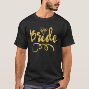 Babe Bride Trendy Retro Bride Squad Tribe Wedding T-shirt