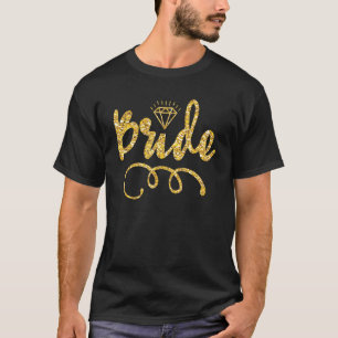 Babe Bride Trendy Retro Bride Squad Tribe Wedding T-shirt