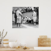 Babe Gets Bonked, 1924 Poster (Keuken)